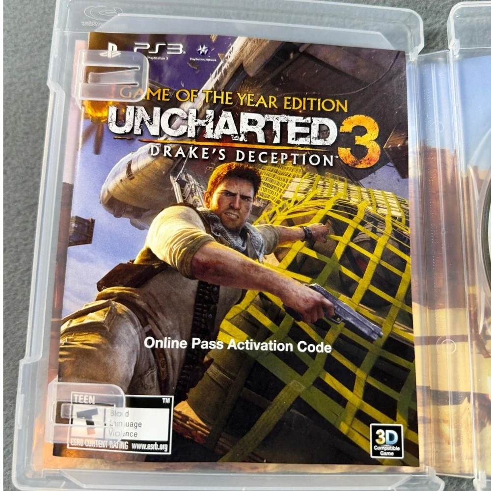 Uncharted 3 Drake's Deception GOTY Edition Sony PS3 PlayStation 3 Video Game